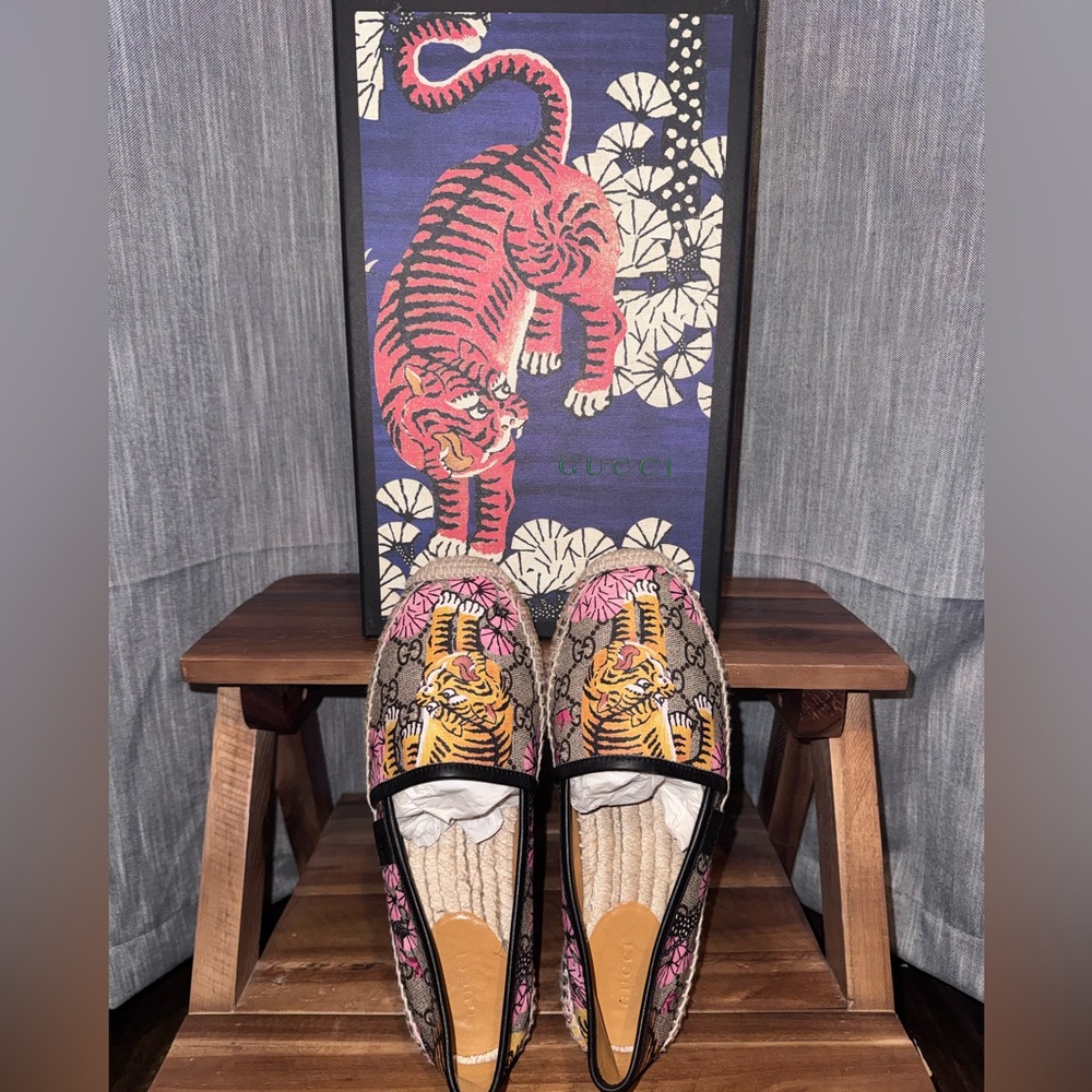 Gucci Bengal Tiger Flat Espadrille - Sz EU 36.5